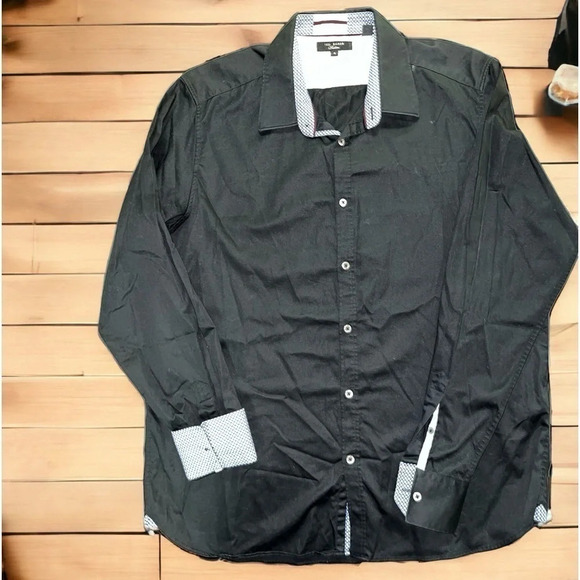 Ted Baker Long Sleeve Mens Dress Shirt - Picture 5 of 10